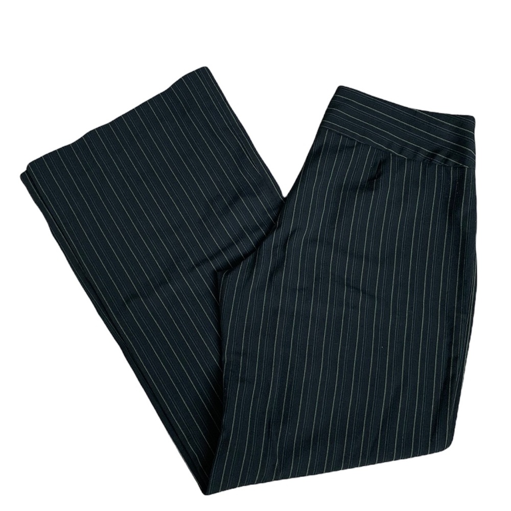 THE LIMITED Cassidy fit green striped dress pants